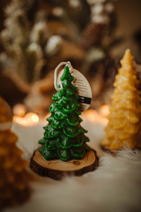 Beeswax Candle Fir Trees - The Holton Homestead