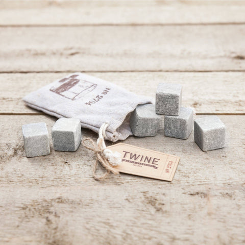 Glacier Rock Cooling Stones, Set of 6, Soapstone - Twine