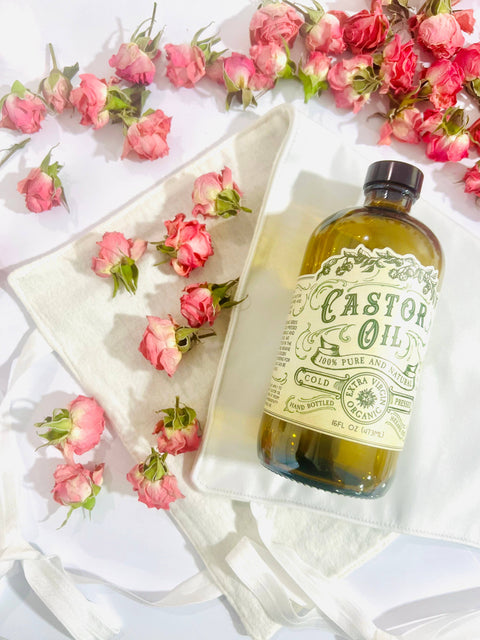 Organic Cold Pressed Castor Oil, 2 oz, Hexane Free USA bottled - Roots And Leaves