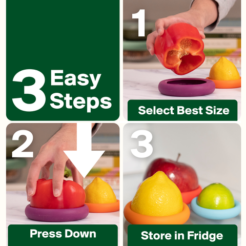 Reusable Silicone Food Savers: Autumn Harvest, Set of 5 - Food Huggers