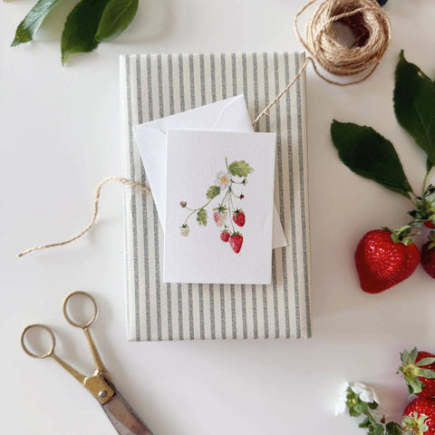 Strawberry mini enclosure notecard - Emily Lex Studio