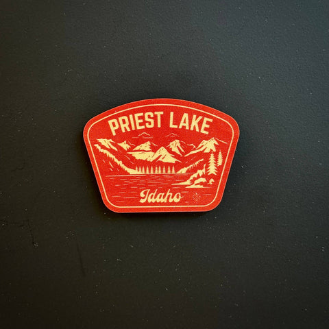 Classic Priest Lake Idaho, 2" Wooden Magnet