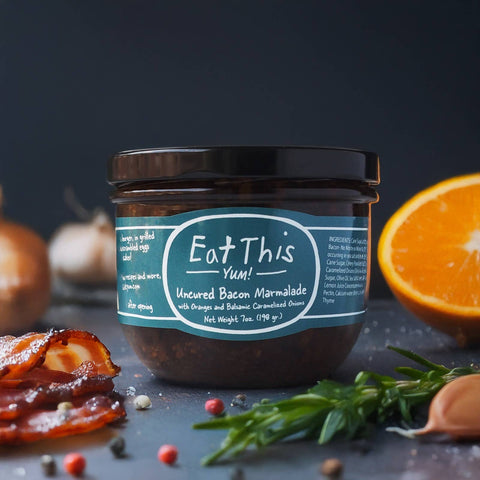 Uncured Bacon Marmalade, Burger Spread, 7 oz - Eat This Yum