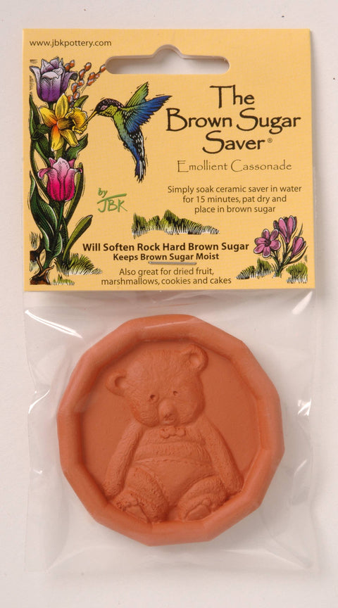 Brown Sugar Saver, Bear, 2.3" - JBK Pottery