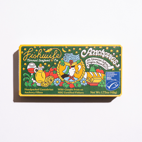 Cantabrian Anchovies in Extra Virgin Olive Oil, 1.73oz - Fishwife