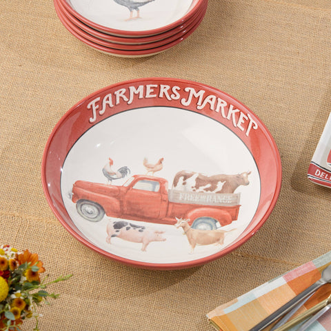 Vintage Farm Serving Bowl, 13" x 3" - Certified International