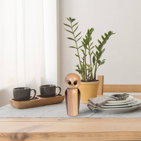 Rock & Branch® Owl Refillable Pepper Mill, 6.25" - Totally Bamboo