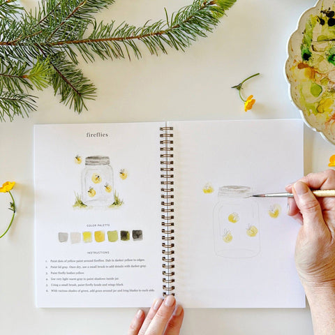 Camping Watercolor Workbook - Emily Lex Studio