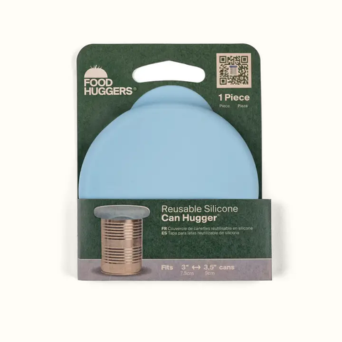 Reusable Silicone Can Hugger: Cool Blue, Single - Food Huggers