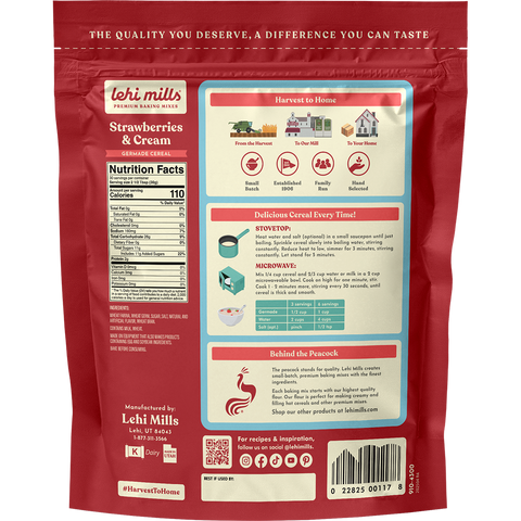 Strawberries & Cream Germade, 2 lb Pouch - Lehi Mills
