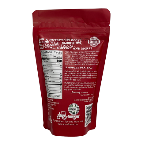 Honeycrisp Apple Fiber, Organic: 8 oz - Sauk Farm