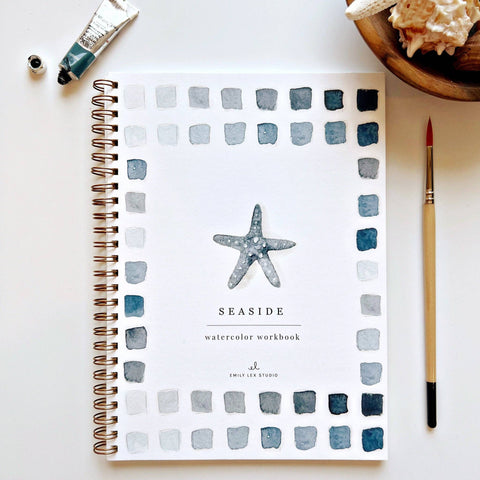 Seaside Watercolor Workbook - Emily Lex Studio