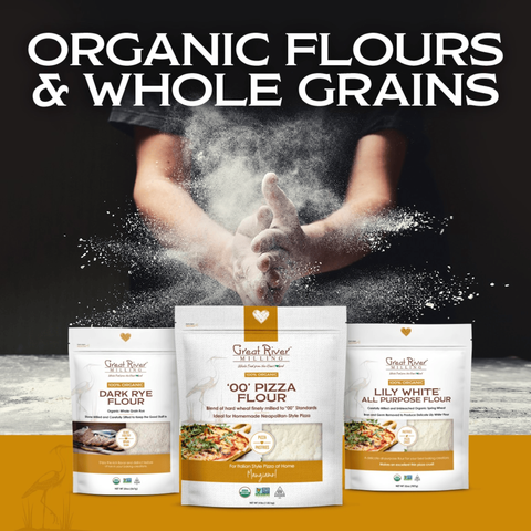 Organic Dark Rye Flour (1.25 Lb): 20oz - Great River Milling