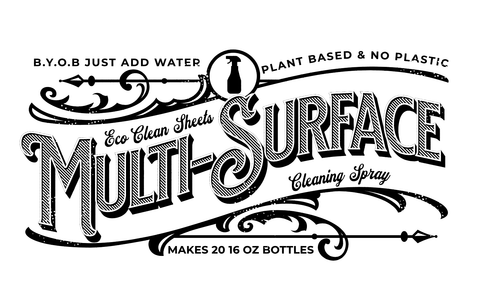 Multi-Surface Cleaner Sheets - Makes 20 bottles - Symbiotic Products LLC