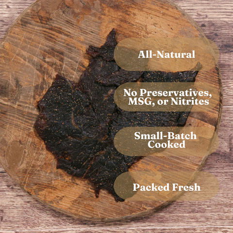 Western Beef Jerky, All-Natural, 4 oz - Mahogany Smoked Meats