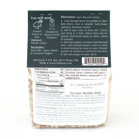 Tacoma Tortilla Soup Mix, Large, 14 oz, Serves 10 - Rill Foods