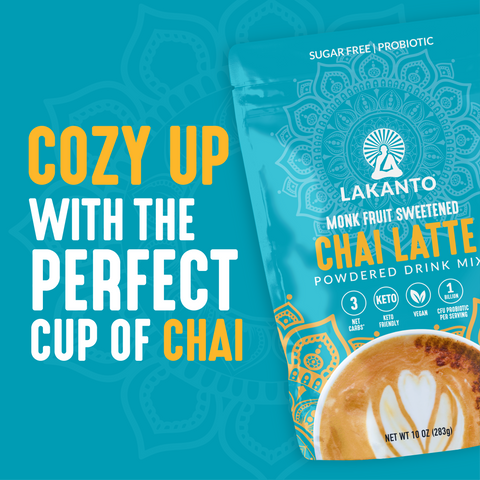 Sugar Free Chai Latte Drink Mix, 10 oz, Single Pack - Lakanto