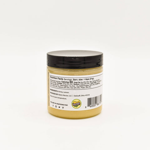 Lemon Creamed Honey, 5.5 oz jar - Nate's Nectar