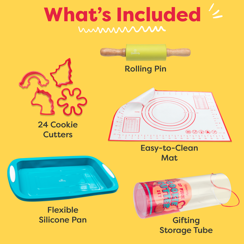 Cookie Cutter Set 27 piece - BPA-Free - Ages 4+ - Baketivity Corp