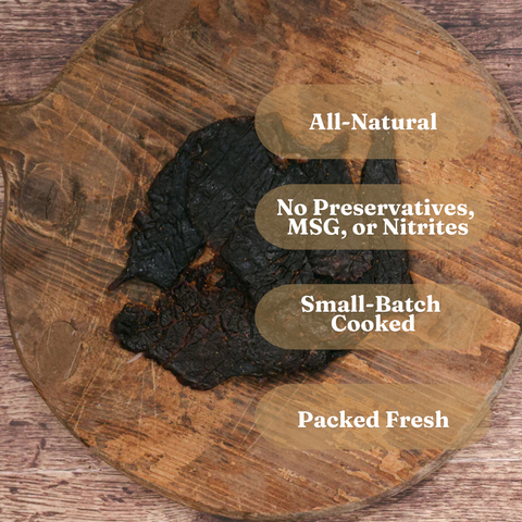 Sweet N' Spicy Beef Jerky, All-Natural, 4 oz - Mahogany Smoked Meats
