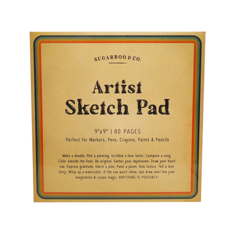 Artist Sketch Pad, 9"x9" - Sugarboo & Co