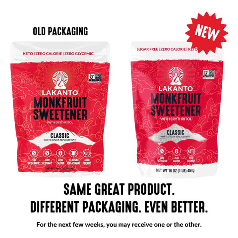 Classic Monk Fruit Sweetener with Erythritol, 1 lb - Lakanto