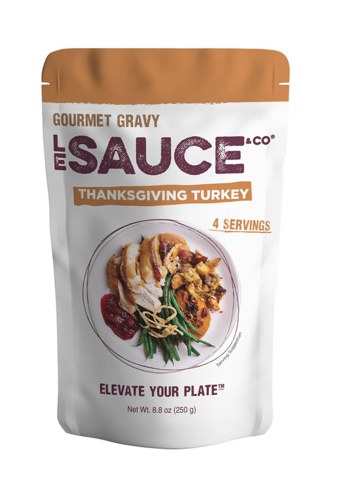Thanksgiving Turkey Gourmet Gravy, 4 Servings, 8.8 oz - Le Sauce & Co.