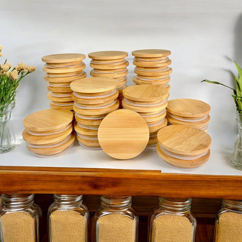 Bamboo Mason Jar Lid, Standard Mouth - Bamboo Switch