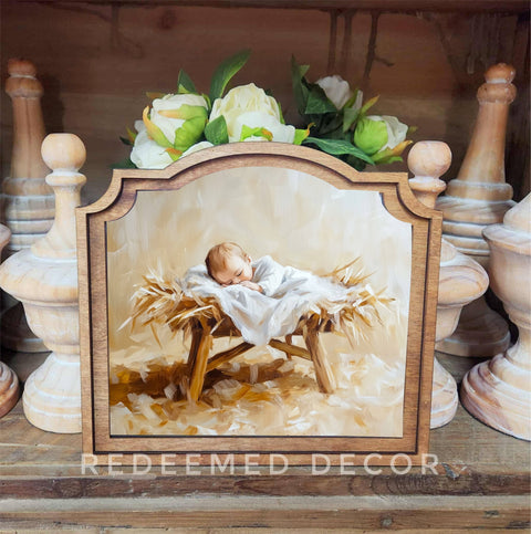 Provincial Manger Framed Art - Redeemed Decor