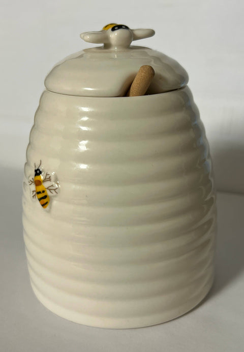 Beehive Honey Pot, 3.5"x4.5" - JBK Pottery