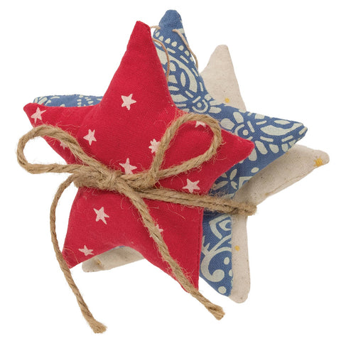 Americana Star Ornaments, Set of 3 - The Hearthside Collection