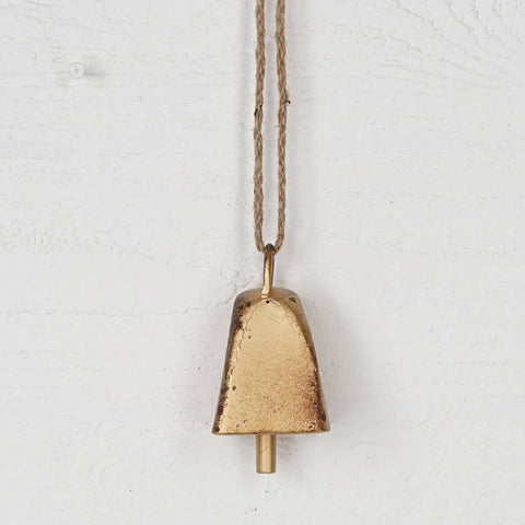 Vintage Gold Cow Bell with Loop - Holiday Depot Inc.
