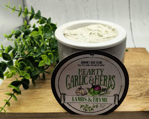 Hearty Garlic and Herbs Dip - Lambs & Thyme