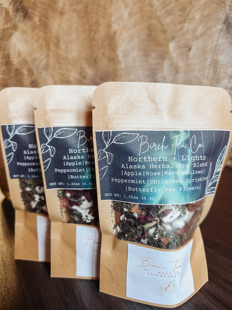 Northern Lights - Butterfly Pea Flower Rose Loose Leaf Tea - Birch Tea Co.