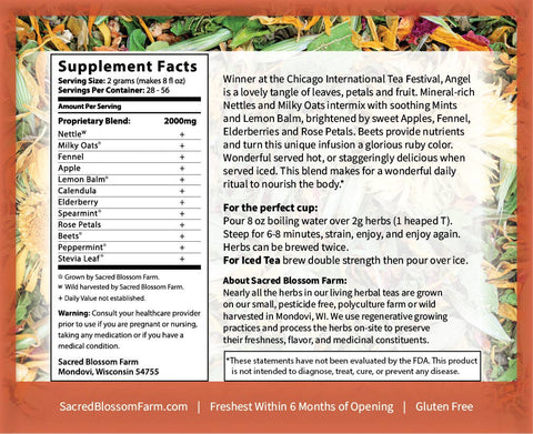 Angel Herbal Tea, 2.0 oz - Sacred Blossom Farm
