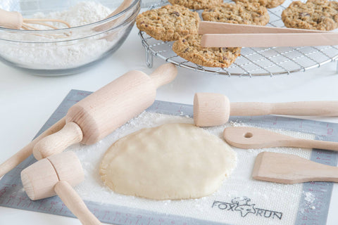 Wooden Kitchen Tools Set, Junior 9 Pieces - Fox Run Brands