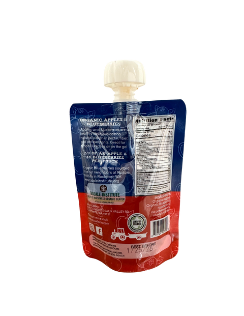 Apple Blueberry Puree, Organic: 3.5oz - Sauk Farm