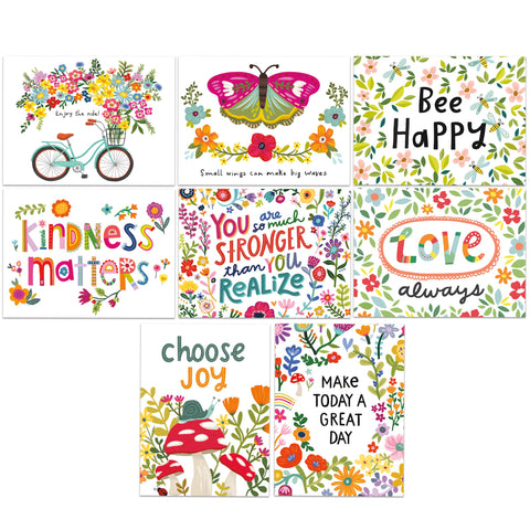 Kindness Note Cards, Set of 8 - Primitives by Kathy