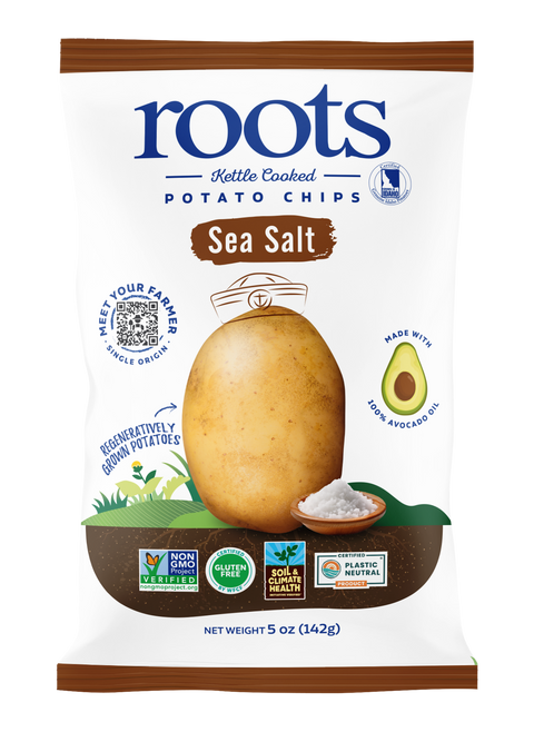 Sea Salt Kettle Potato Chips, 5oz - Roots Potato Chips