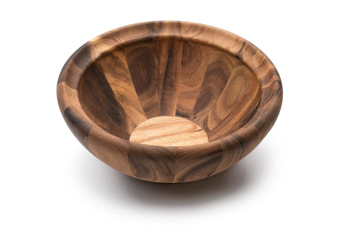 Ironwood Large Salinas Salad Bowl, Acacia, 12"x12"x5.5" - Fox Run Brands