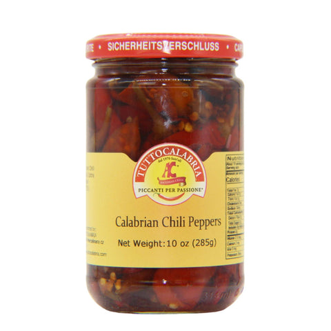 TuttoCalabria Whole Calabrian Chili Peppers | 10 oz.: Single jar (10 oz) - Wholesale Italian Food
