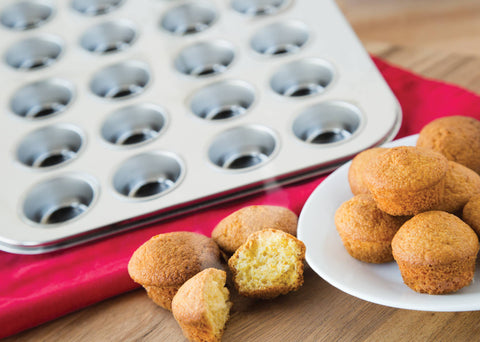Stainless Steel Mini Muffin Pan, 24 mini molds, 10.5"x13.75" - Fox Run Brands