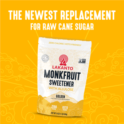 Golden Monkfruit Sweetener with Allulose, 8 oz - Lakanto