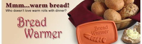 Bread Warmer - Baguette Design - 3 X 5 Inch Terra Cotta - JBK Pottery