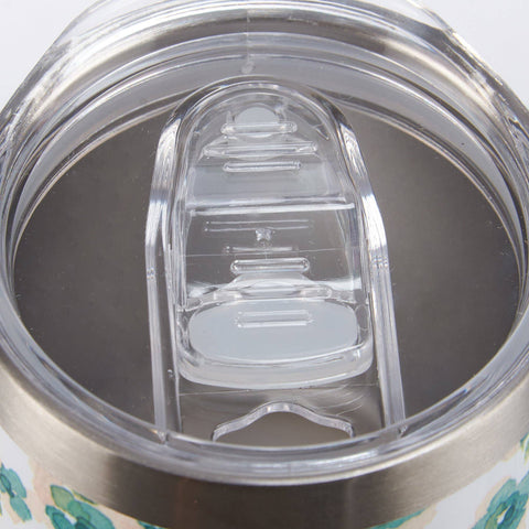 Blue Floral Wine Tumbler, 12 oz - Primitives by Kathy
