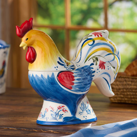 French Rooster 3-D Cookie Jar - Certified International