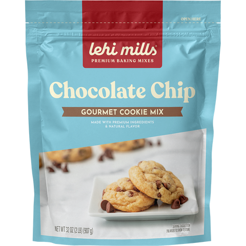 Chocolate Chip Cookie Mix, 2 lb Pouch - Lehi Mills
