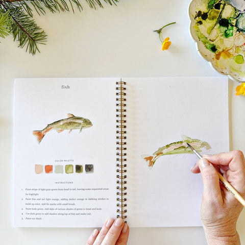 Camping Watercolor Workbook - Emily Lex Studio