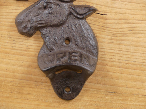 Moose Cast Iron Bottle Opener - Midwest Craft House