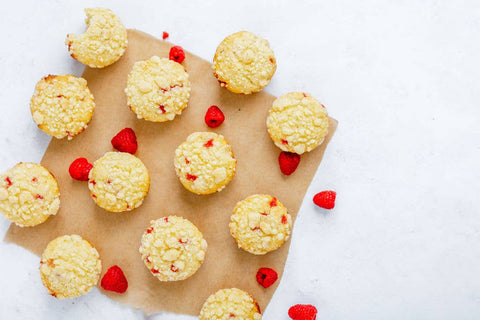 Raspberry Muffin Mix: 18 oz Box - Lehi Mills